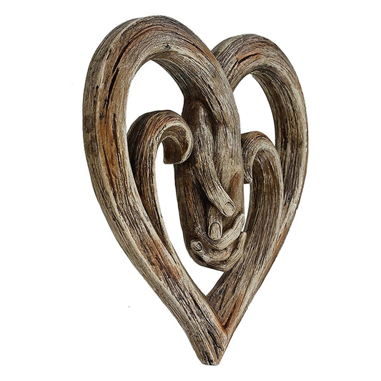 Forever Love Holding Hands Decorative Art Wood Finish Forever Love Ornaments For Living Room Home Decor