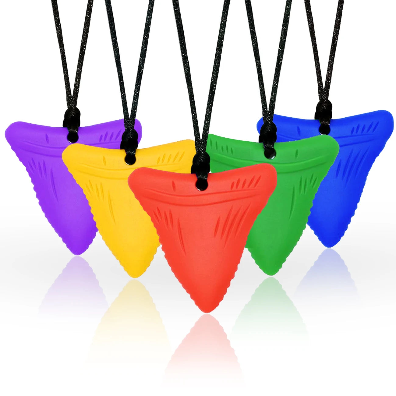 Sensory Chew Necklaces for Kids with Teething, ADHD, Autism, Biting Needs, Oral Motor Chewy Teether, Silicone chewlery