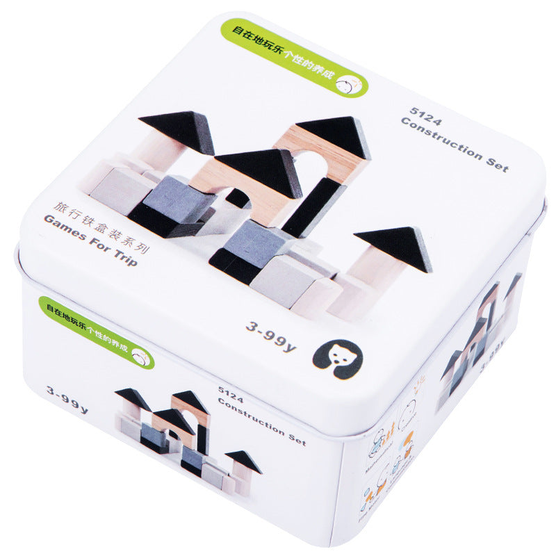 Children's Educational Travel Iron Box Rubik's Cube Puzzle Building Block Gyro Baby Early Education Cognitive Boy And Girl Toys