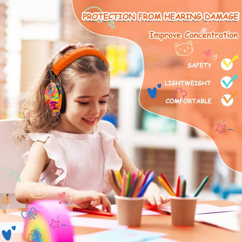 PROHEAR Kid Hearing Protectors Safety Noise Earmuffs for Children Autism Toddlers Reading Sleeping Adjustable NNR 25dB Ear Muff