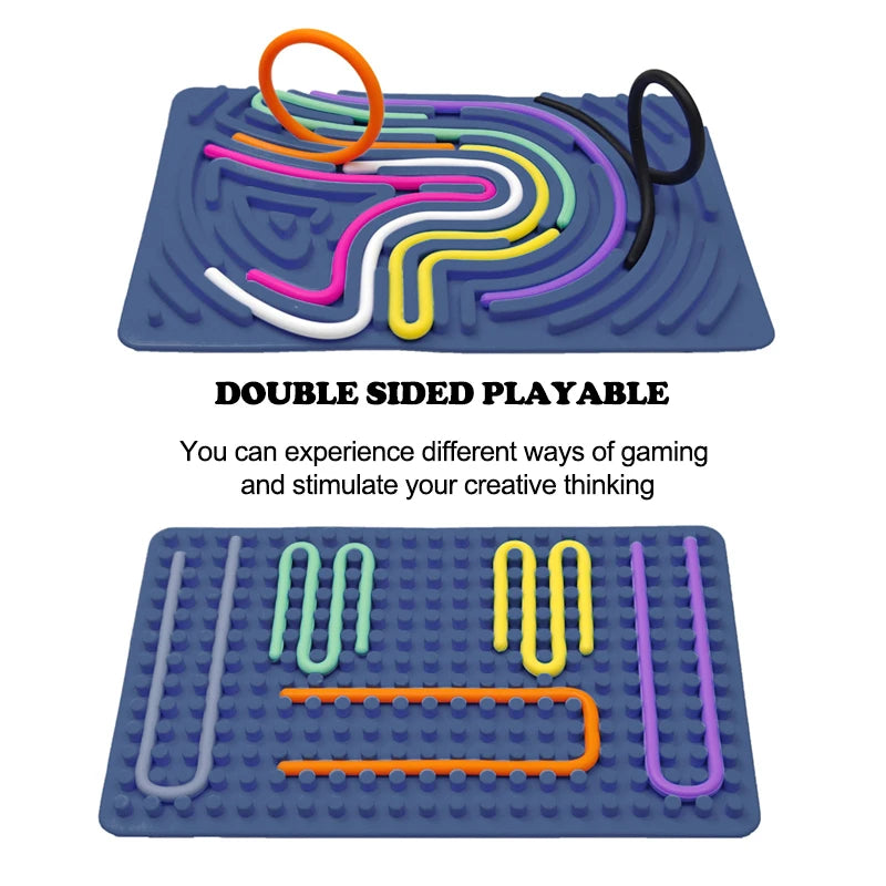 Sensory Activity Board For Boys And Girls To Relieve Stress, Anxiety, And Autism, A Must-Have Toy For Calm Travel And Airplanes