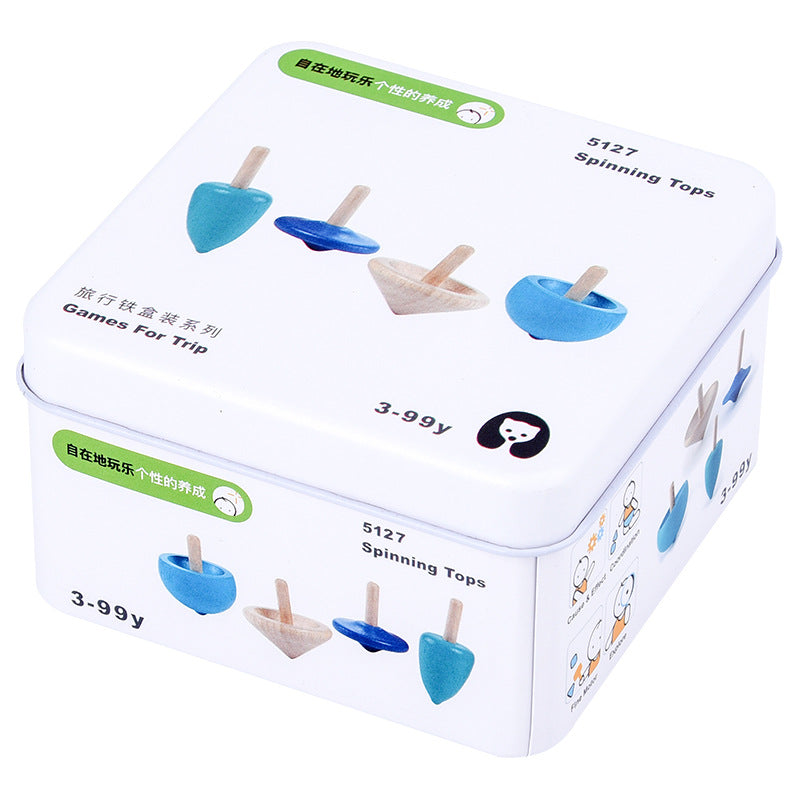Children's Educational Travel Iron Box Rubik's Cube Puzzle Building Block Gyro Baby Early Education Cognitive Boy And Girl Toys