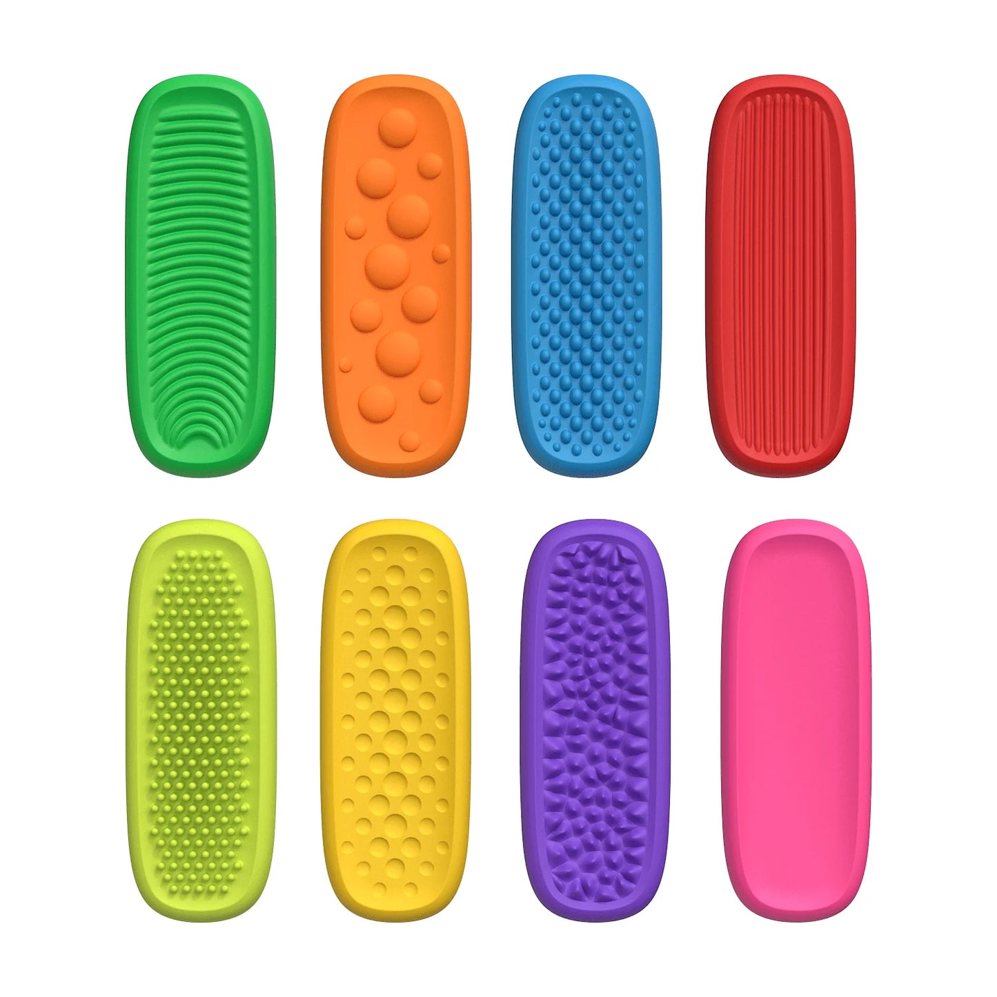 8Pcs Silicone Sensory Strip Fidget Toys Autism Decompression Calming Fidgeting For Adults Stress Desk Anxiety Relief Sensory Toy