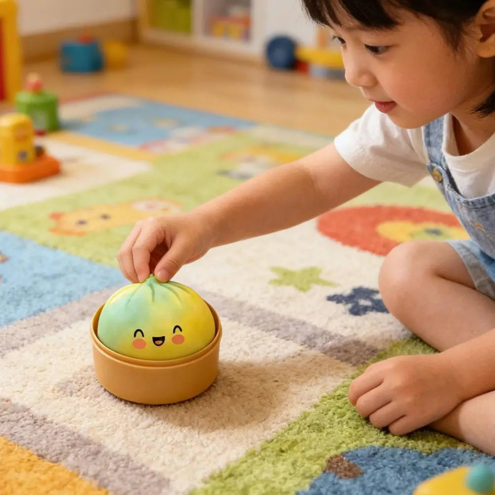 Cute Rainbow Dumpling Squishies Soft Slow Rebound Sensory Squeeze Toy Relief Anxiety For ADHD Autism Fidget Stress Ball