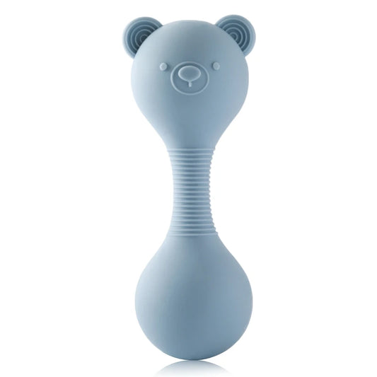 Rattles for baby Silicone Maracas Toys Cartoon Bear Sand Hammer Baby Toys 0-12 Months Rattle Silicone Teether Toys for Baby Gift