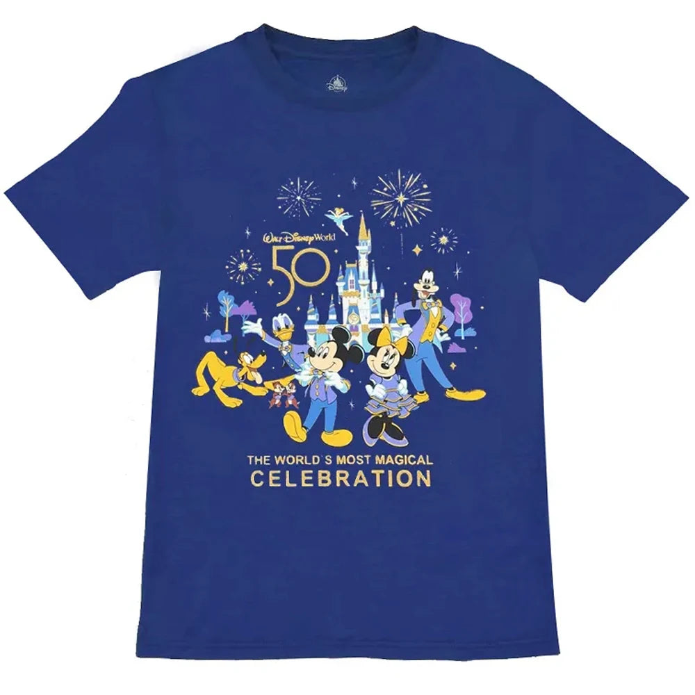 Disney Chic Women Mickey Mouse Donald Duck The Lion King SIMBA Letter Cartoon Print T-Shirt O-Neck Pullover Short Sleeve Tee Top