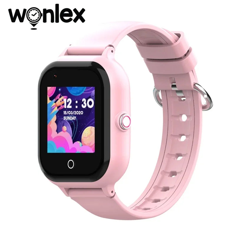 Wonlex 4G SOS Smart Watch Kids  Video Call Camera Phone Child SmartWatches 1GB+8GB GPS WIFI Location Tracker KT24