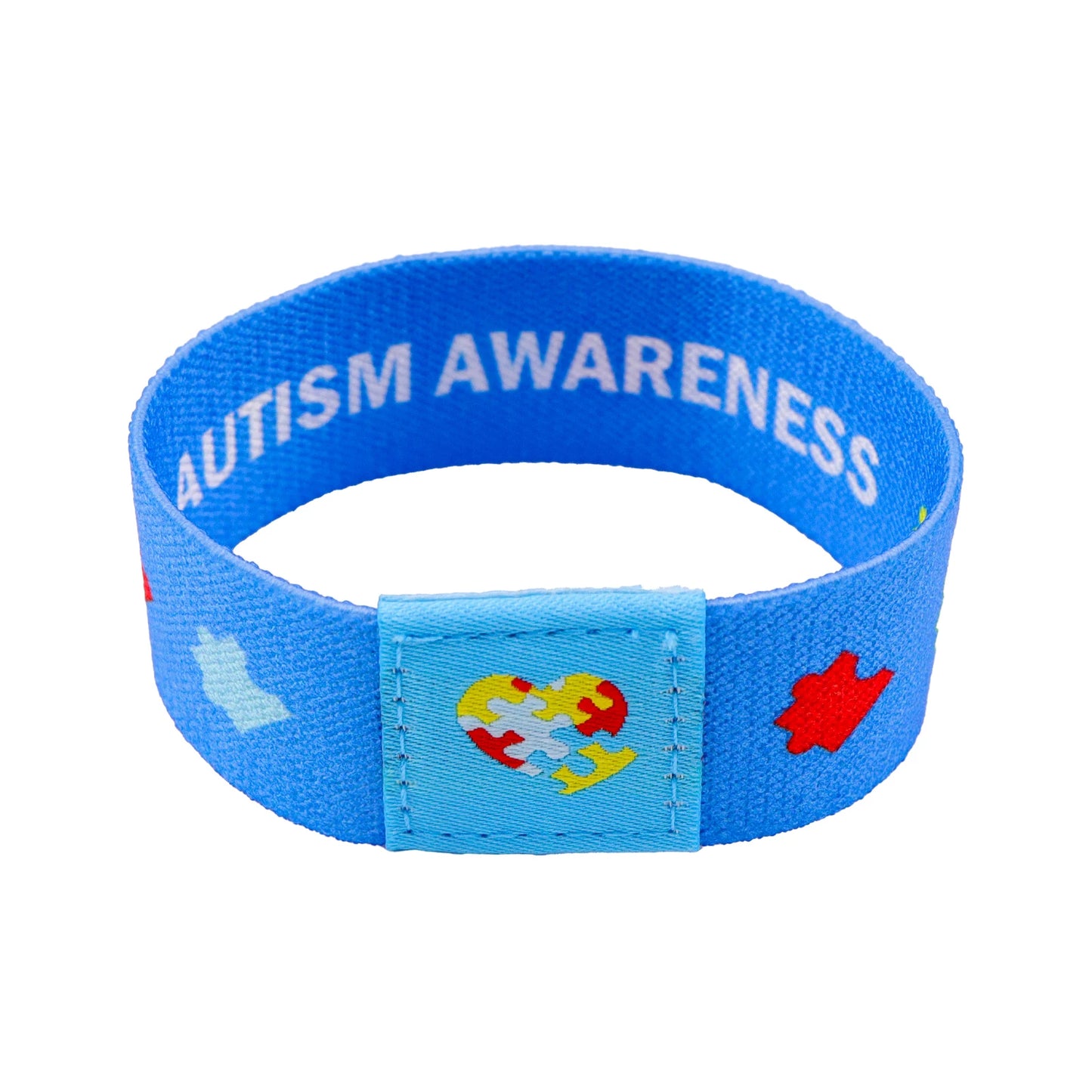 Autism Awareness Puzzle Men Women Stretch Wristband Bracelet Colorful Wide Band Bangles Armband Fashion Accessories Gifts