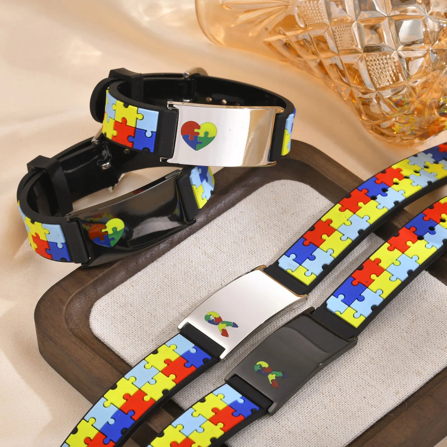 Free Personalized Autism Medical Alert ID Bracelet For Child Kids, 0-7 Years Custom Anti-lost  Bracelet Silcone Wristband