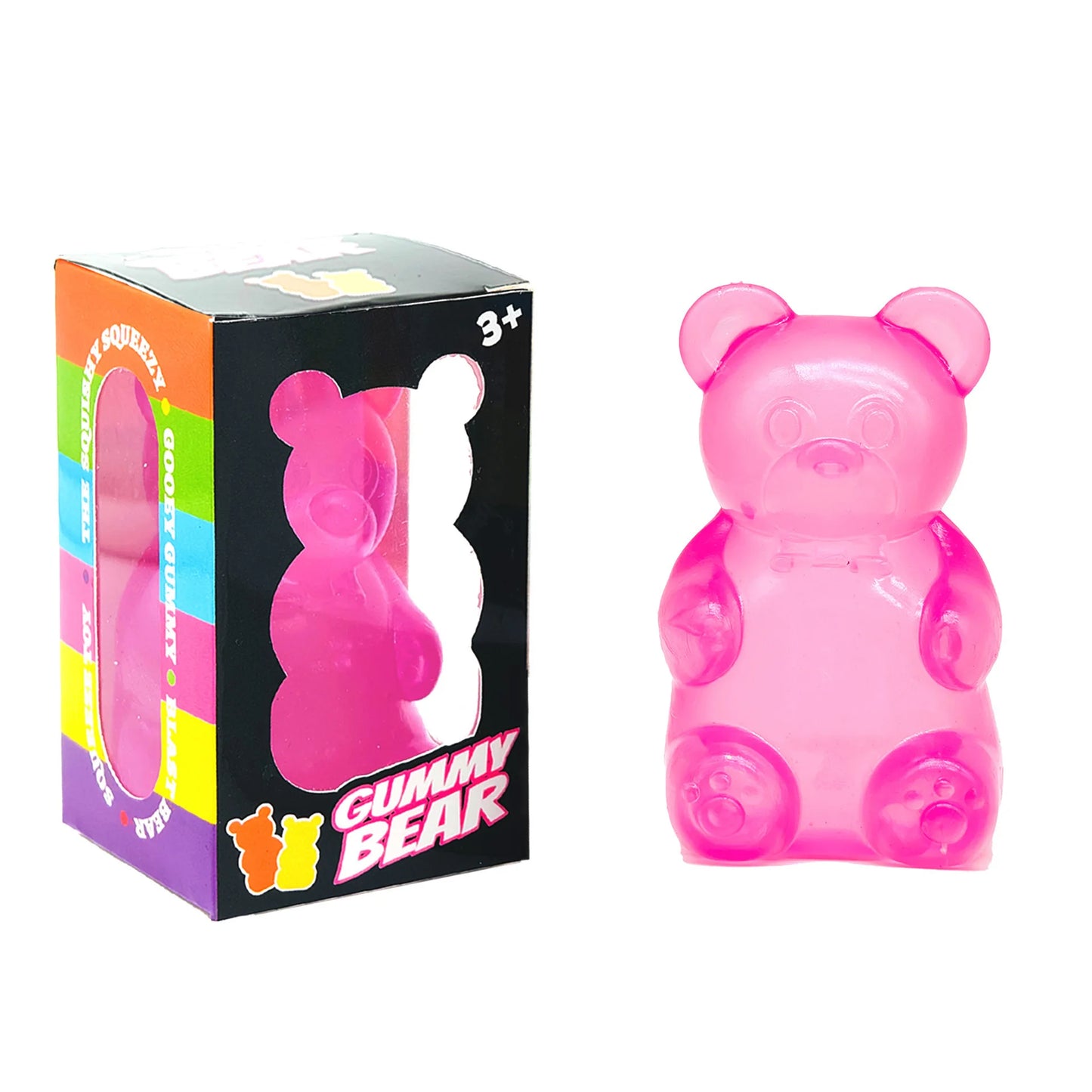 Multicolor Bear Cute  Maltose  Squeeze Toy  Squishy Toys Soft Simulated Transparent Slow-rebound Decompression  For Autism Toy