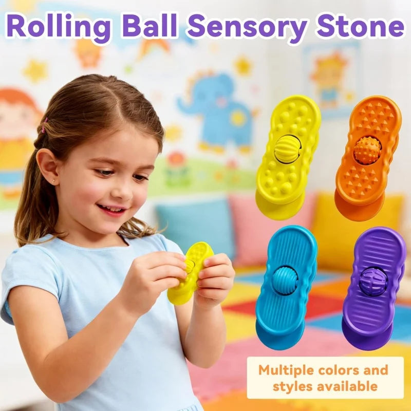 4pcs Sensory Fidget Toy Kids Adults Silicone Calming Figette Toy For ADHD Autism Pressure Reducing Plate Office Gifts