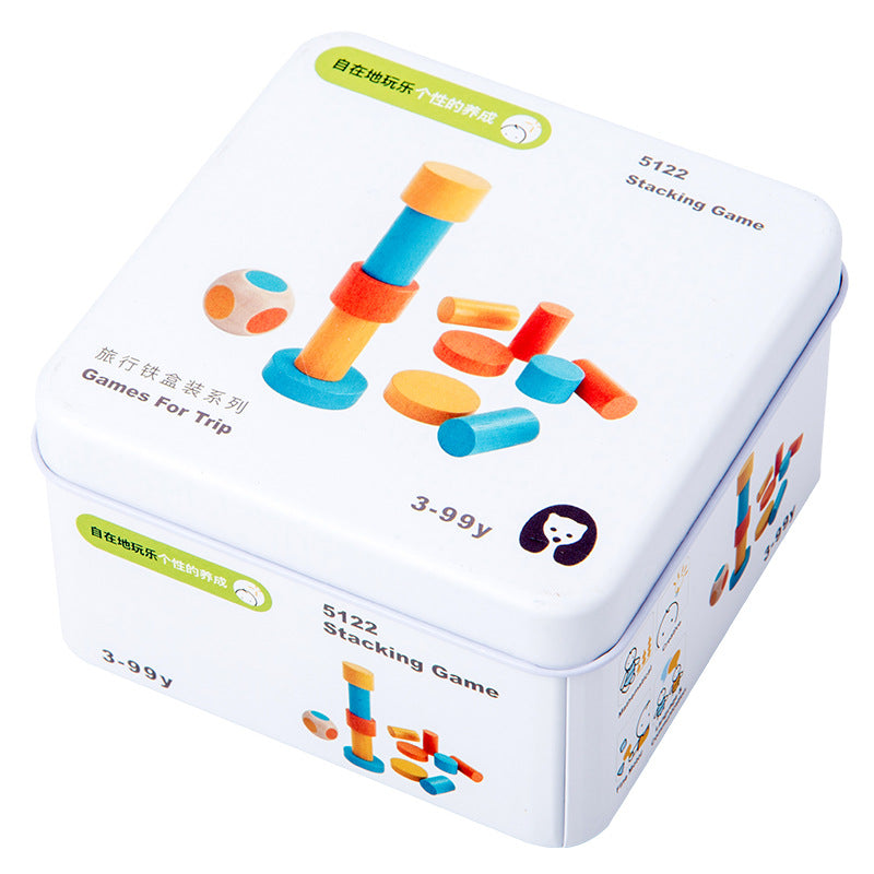 Children's Educational Travel Iron Box Rubik's Cube Puzzle Building Block Gyro Baby Early Education Cognitive Boy And Girl Toys