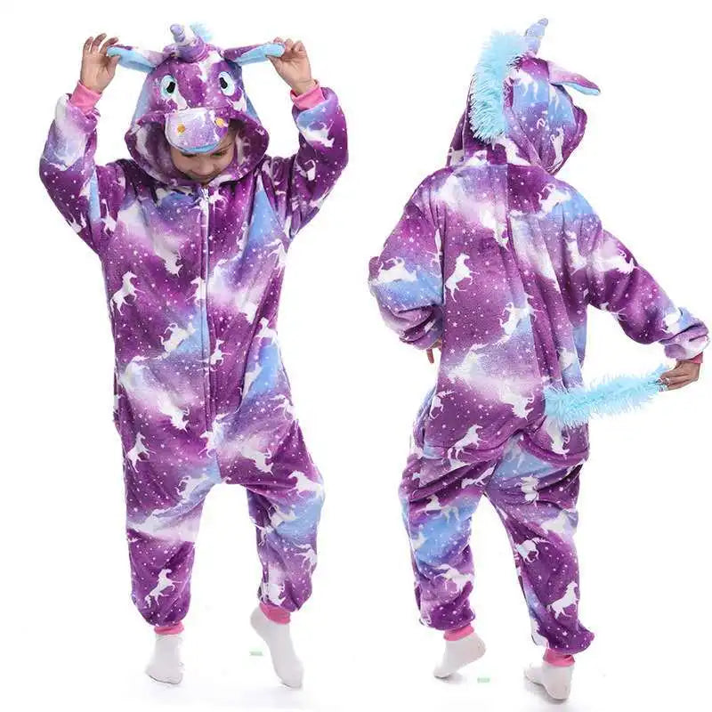 Unicorn Pajamas Boy Romper Girl's One-Piece  Pajamas  Cartoon Animal
