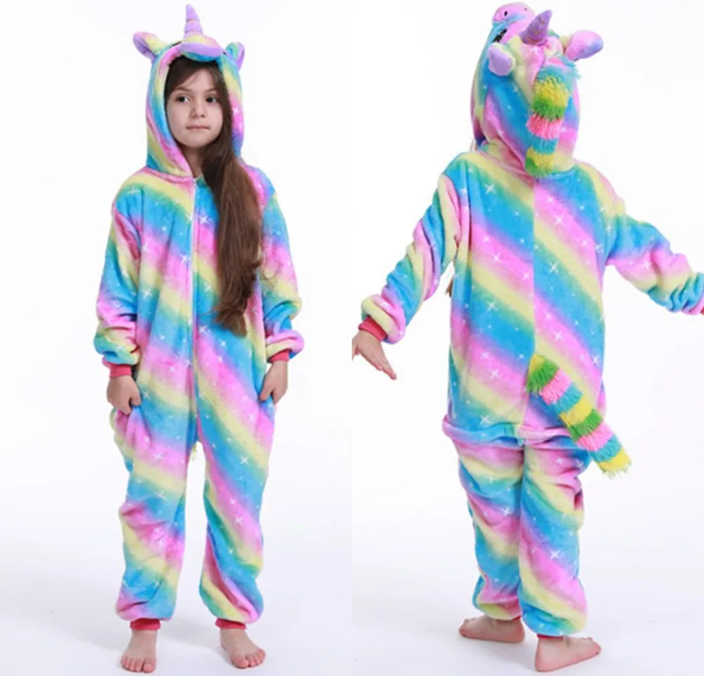 Unicorn Pajamas Boy Romper Girl's One-Piece  Pajamas  Cartoon Animal