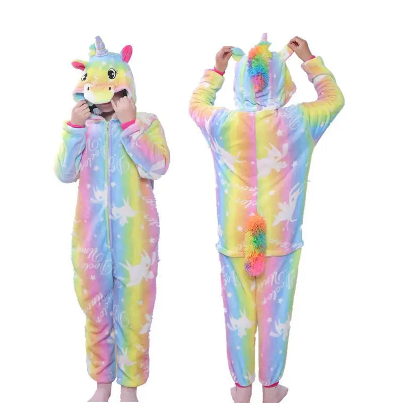 Unicorn Pajamas Boy Romper Girl's One-Piece  Pajamas  Cartoon Animal