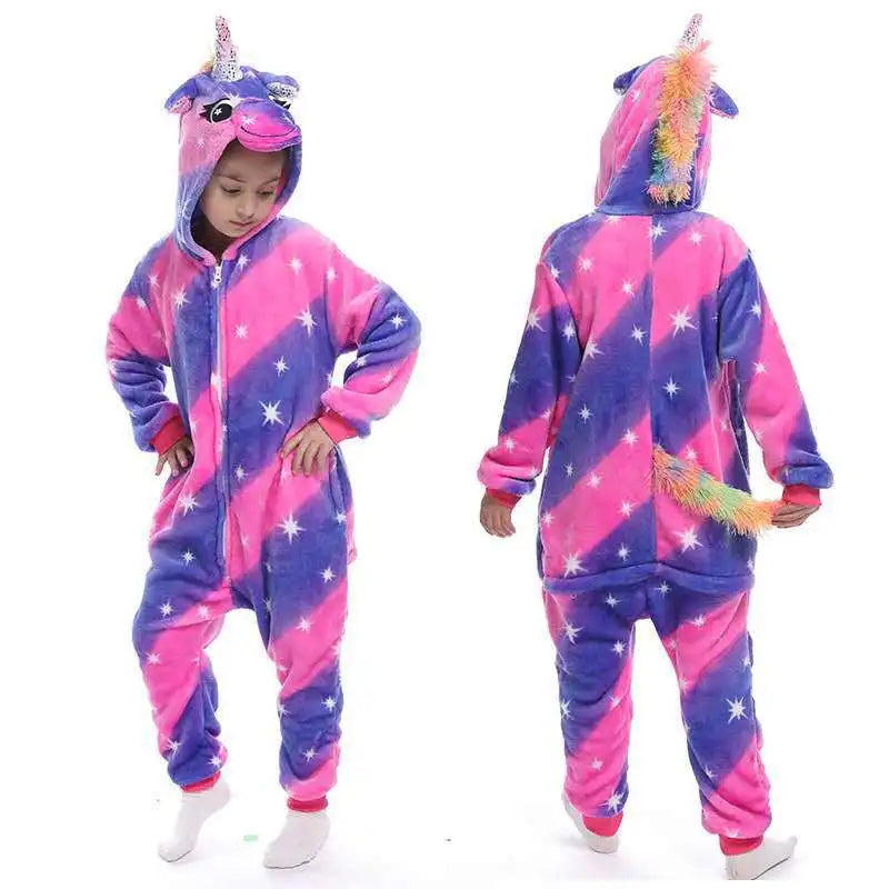 Unicorn Pajamas Boy Romper Girl's One-Piece  Pajamas  Cartoon Animal