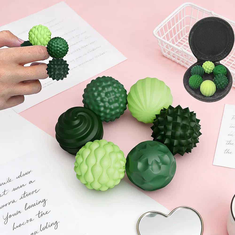 6/12Pcs Silicone Magnetic Balls Fidget Toys for Adults Stress Relief Sensory Toys for Autism ADHD Anxiety Fun Office Desk Toy