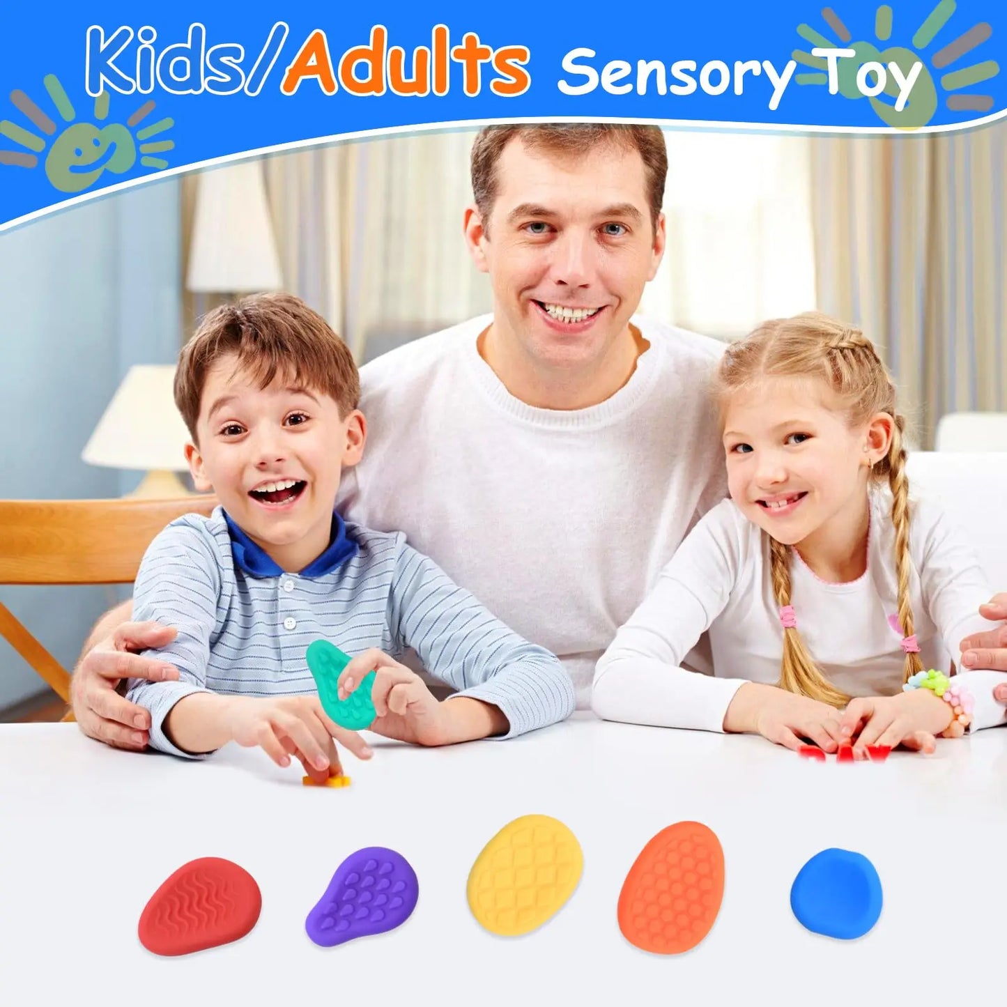 Sensory Stone For Children Both Adults Cure For ADHD Focus Relieve Anxiety Relax Autism Treatment Kids Inspire Exploration