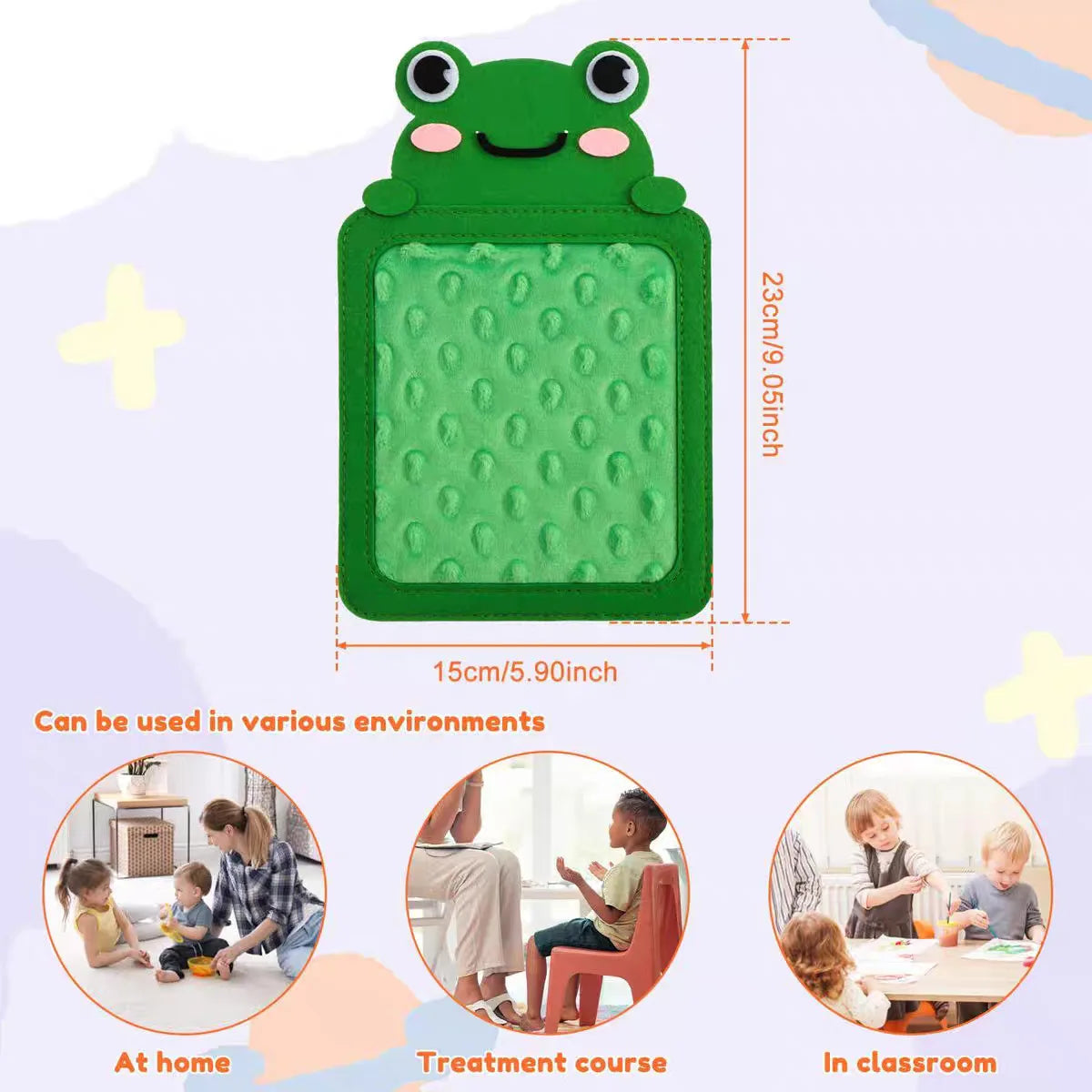 8Pcs Cartoon Animal Themed Felt Sensory Mats for Autistic Children Textured Cognition Tile Preschool Developmental Education Toy