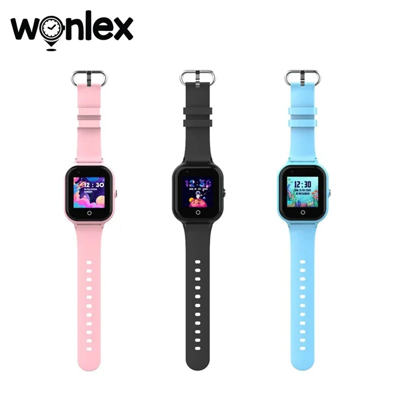 Wonlex 4G SOS Smart Watch Kids  Video Call Camera Phone Child SmartWatches 1GB+8GB GPS WIFI Location Tracker KT24