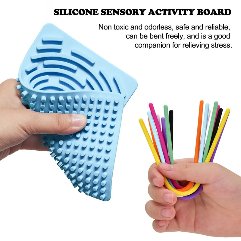 Sensory Activity Board For Boys And Girls To Relieve Stress, Anxiety, And Autism, A Must-Have Toy For Calm Travel And Airplanes
