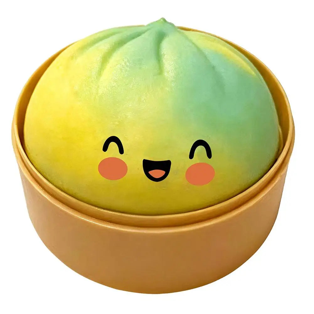Cute Rainbow Dumpling Squishies Soft Slow Rebound Sensory Squeeze Toy Relief Anxiety For ADHD Autism Fidget Stress Ball
