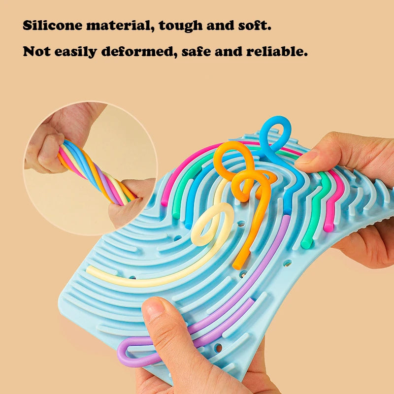 Sensory Activity Board For Boys And Girls To Relieve Stress, Anxiety, And Autism, A Must-Have Toy For Calm Travel And Airplanes