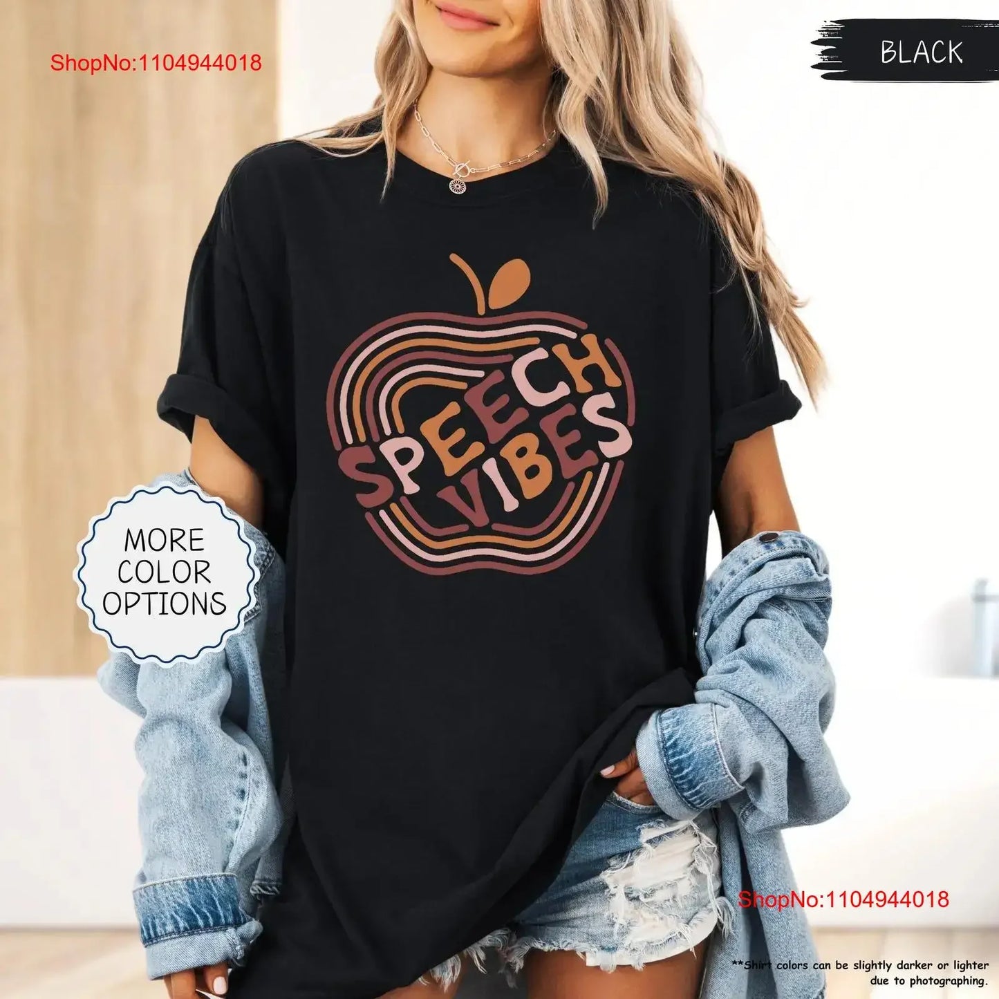 Speech Vibes T Shirt Special Education SLP Language Pathologist Matching Therapist vintage Washed designer clothes homme Soft