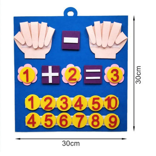 Kids Montessori Toys Felt Finger Numbers Math Toy Children Counting Early Learning Educational Toys Toddlers Intelligence Game
