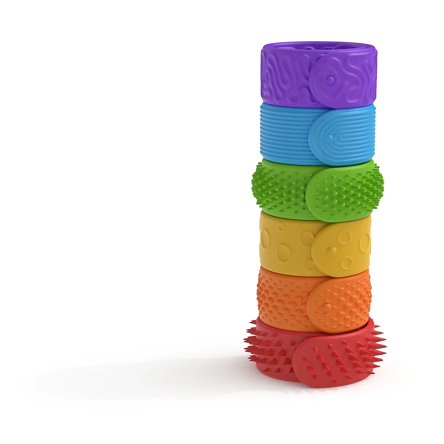 6 Pcs  Silicone Sensory Toys For Kids Autism Calming Sensory Toy Fidget Toys Slap Bracelets Textured For Special Needs Fidgets