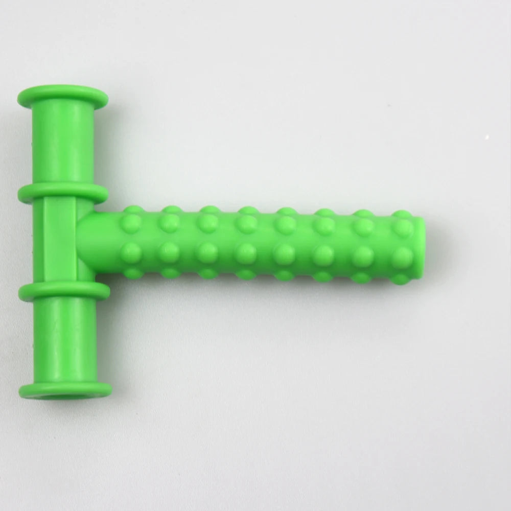 Speech Therapy Teeth Massager Adult Children Speak Oral Muscle Rehabilitation Training Chewing Tube Autism Sensory Therapy Tool