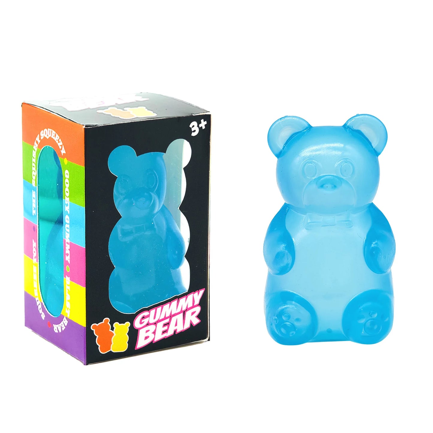 Multicolor Bear Cute  Maltose  Squeeze Toy  Squishy Toys Soft Simulated Transparent Slow-rebound Decompression  For Autism Toy