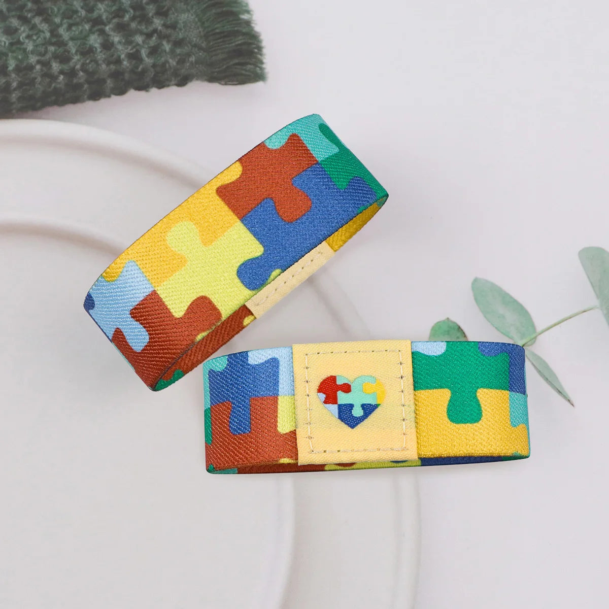 Autism Awareness Puzzle Bracelet For Women Armband Wristband Bracelets Bangles Nurse Doctor Accessories Fashion Bracelet Gifts