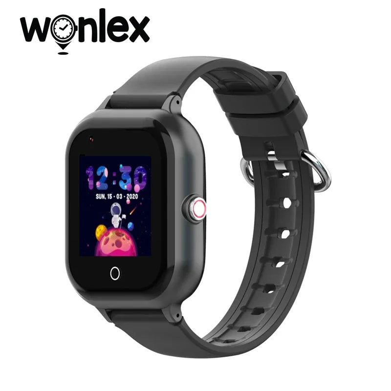 Wonlex 4G SOS Smart Watch Kids  Video Call Camera Phone Child SmartWatches 1GB+8GB GPS WIFI Location Tracker KT24