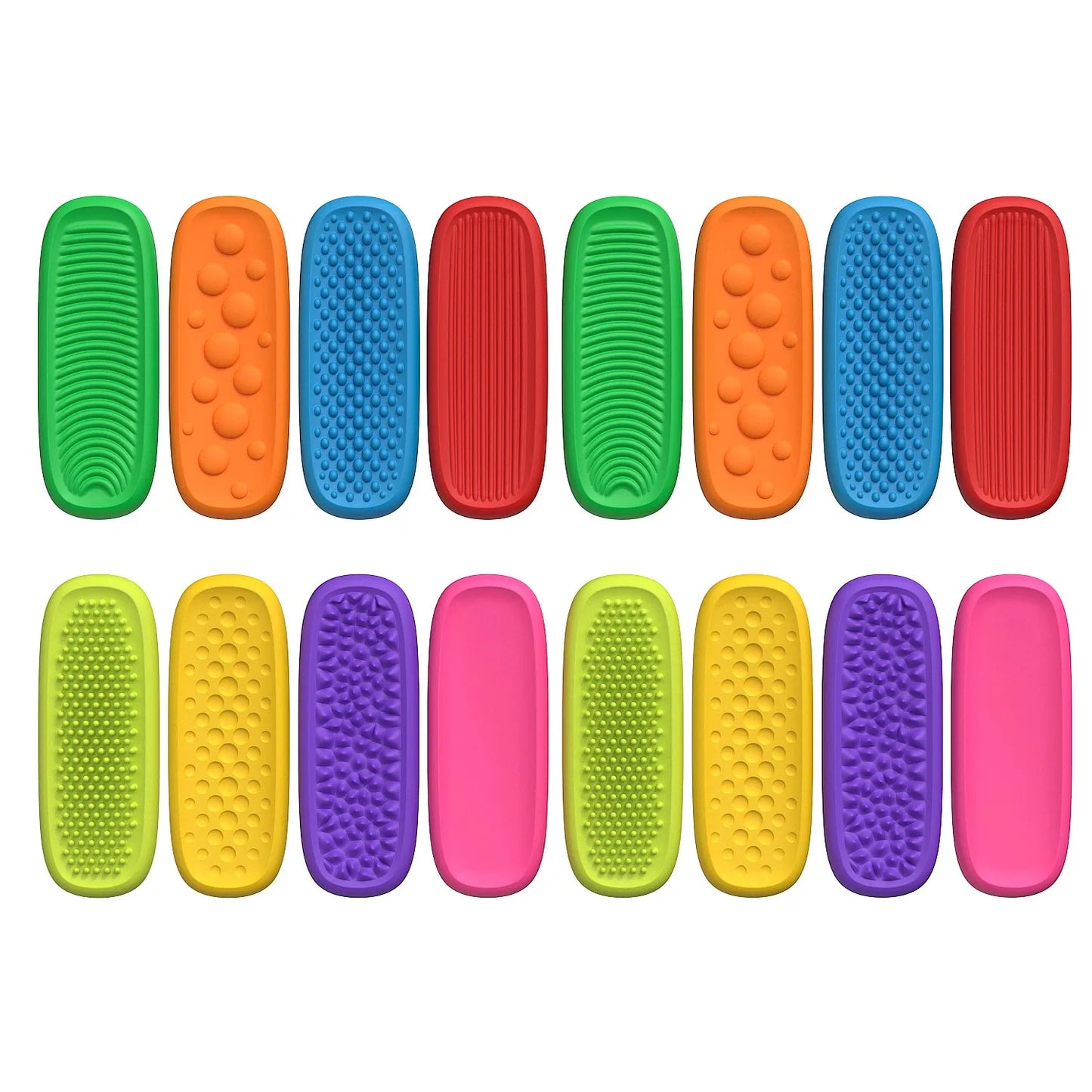 8Pcs Silicone Sensory Strip Fidget Toys Autism Decompression Calming Fidgeting For Adults Stress Desk Anxiety Relief Sensory Toy